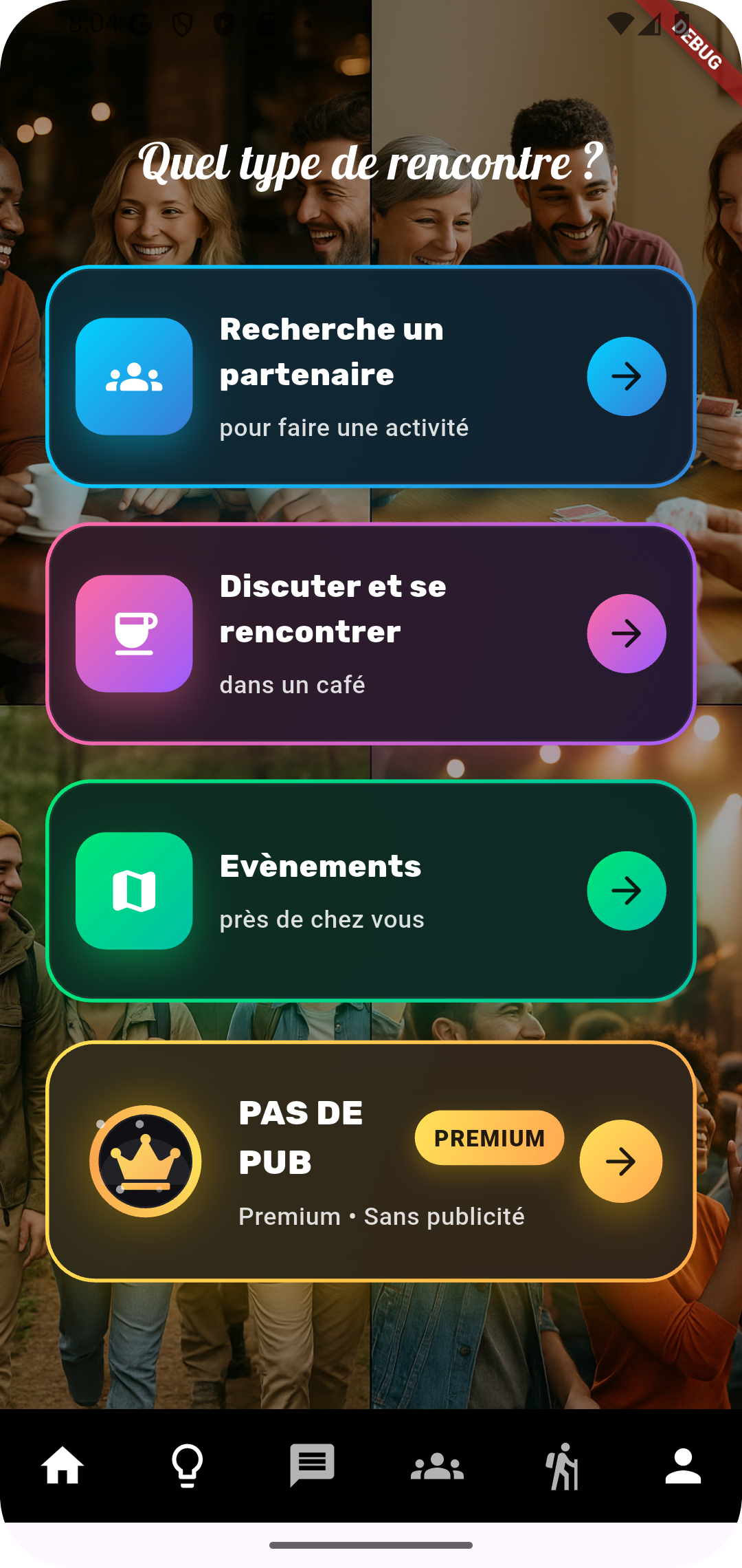 Aperçu activités et catégories FORMEET